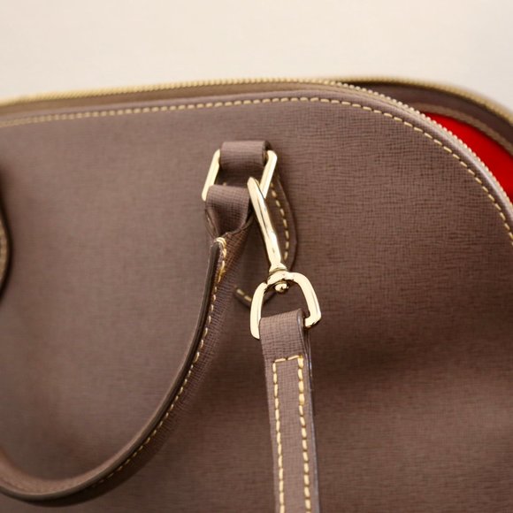 Dooney & Bourke zip zip saffiano leather satchel - Picture 5 of 9